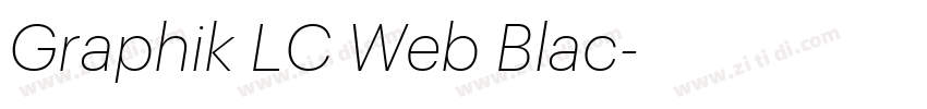 Graphik LC Web Blac字体转换